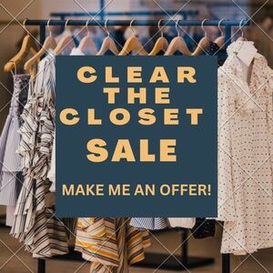 CLEARING THE CLOSET!!